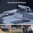 ESR for iPhone 15 Pro Max Case, Compatible with MagSafe, Military-Grade Protective Clear Case for iPhone 15 Pro Max,Built-in Stash Stand Phone Case, Scratch-Resistant Back Cover, Classic Series,Clear
