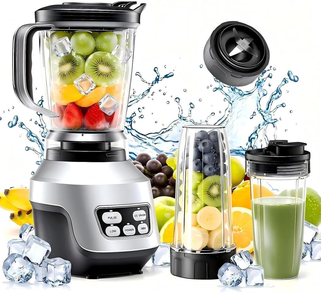 OLIXIS Personal Smoothie Blender for Kitchen, Smoothie Blender with 6 Blade