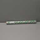 MAYPLUSS Christmas Diagonal Stripe Gift Wrapping Paper - 17 Inch X 33 Feet - Classic Green and Luxury Gold Foil Crafty Stripe Gift Wrap for Holiday Wedding, Birthday Party Showers and Scrapbooking