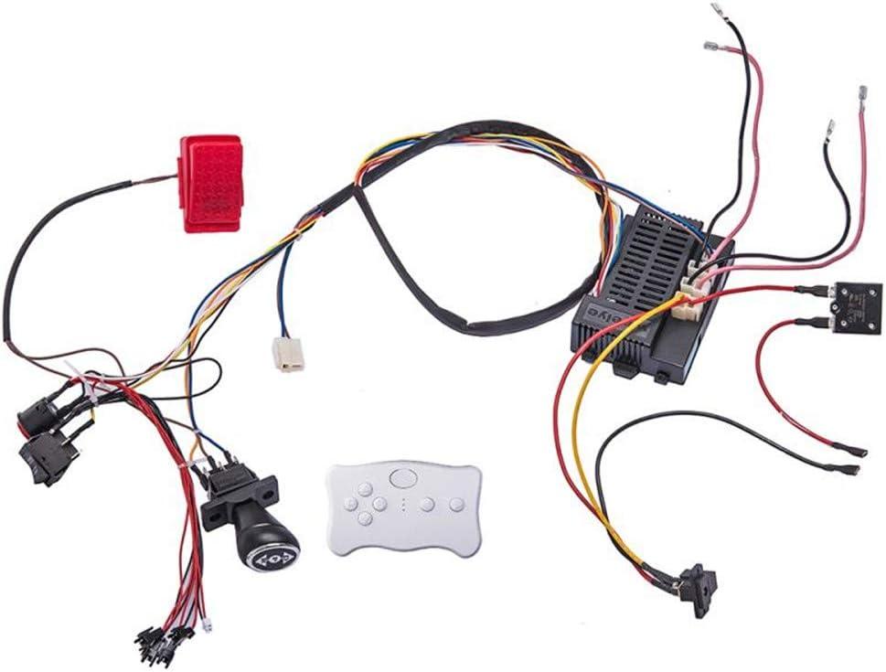 24 Volt Children Electric Car DIY Modified Wires and Switch Kit,with Remote Control, Self-Made 24V Baby Electric Ride On Car Accessories