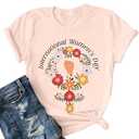 International Womens Day Shirt Womens History Month Shirts Celebrate Women Tee Inspire Inclusion for Women T-Shirt Pink (L)