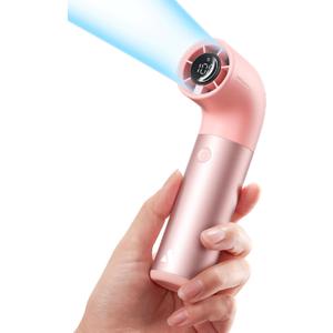 Aecooly Portable Handheld Fan, Powerful Turbo Mini Fan, 19000 RPM High Speed Aero Pro, 15H Max Cooling Time, 6 Speeds Aluminum Case, Pocket Rechargeable Personal Small Travel GIfts for Women Men -Pink