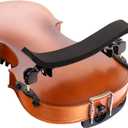 Violin Shoulder Rest for 4/4 Size, Premium Aluminum Alloy Violin Shoulder Rest with Thicken Comfortable Foam Pad & Height Adjustable Feet