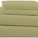 Ready To Rest RV Full Sheets (53 x 75) - Sage Solid, 4 Piece Camper Sheet Set, 100% Egyption Cotton, 8 Inch Deep Pocket Fitted Sheet with Elastic All Around, Soft & Luxurious, Hotel Quality Sheets