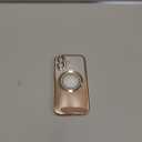 Misscase for iPhone 16 Magnetic Glitter Case Compatible with MagSafe,Full Protection Slim Shockproof Anti-Scratch Case with Camera Lens Protector Logo View Dust-Proof Net for Women Silver