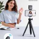 Lamicall Tripod for iPhone - [Ultra-Stable] Aluminium Phone Tripod with Wireless Remote, Mini Flexible Camera Stand Cold Shoe for Video Recording for Pocket 3 4 iPhone GoPro DSLR Camera Mothers Day