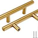 Goldenwarm 15 Pack Gold Cabinet Pulls - Gold Cabinet Handles 3 inch, Fade-Resistant Surface - Dresser Pulls Kitchen Hardware for Cupboard Furniture and Drawer