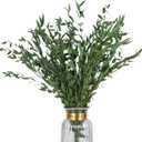 Real Eucalyptus Stems Greenery Decor 20PCS 17" Dried Willow Eucalyptus Plant Preserved Greenery Stems for Home Vase Filler Wedding Flowers Arrangement Spring Decorations (Green-fine Willow)