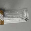 Wesiti 4 Packs Curtain Single Rods Bulk for Windows Adjustable Tension Rod for Door Kitchen Valance Sash Curtains, Bracket and Hardware Included(36-60 Inch,White)