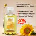 2 x PEGO Stretch Mark Oil for Pregnancy, Maternity Body Oil for Stretch Mark Prevention & Reduction, Hydrating Skin Care, 4.06oz (2Pack)