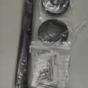 AmazerBath Shower Grab Bars for Seniors Anti Slip, Bath Safety Grab Bar for Needy, Stainless Steel Bathroom Safety Grab Bars, Thickened Bar Bigger Base Holds 500LBS, 12" L x 1" D, Black