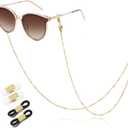 SAM & LORI Stylish Eyeglass Chain for Women-Silver/Gold/Rosegold/Black (Bar Link-gold)