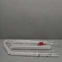 3 Bar Towel Rack w/Shelf for Bathroom and Kitchen, White