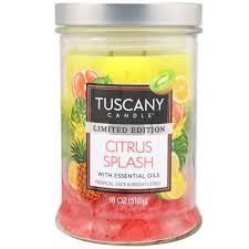 Tuscany Candle Citrus Splash Long-Lasting Scented Jar Candle, 18 oz