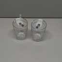 13oz Glass Tumbler with Lid and Glass Straw Set of 2  Thick-Walled Iced Coffee Cup, Reusable Clear Glass Cups for Water, Iced Tea, Coffee, Juice, Perfect for On-the-Go & Daily Use