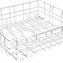 Upgrade W10139223 Dishwasher Lower Rack, 304 Stainless Steel with 6 wheels, designed for a 23-inch built-in Dishwasher