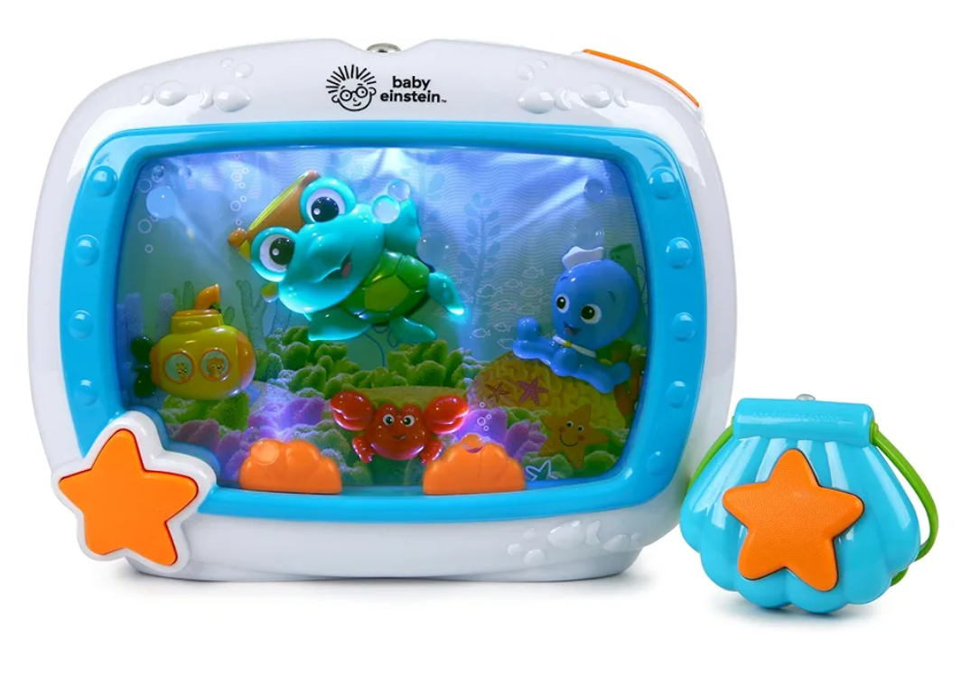 Baby Einstein Sea Dreams Soother Musical Crib Toy and Sound Machine, Newborn and up