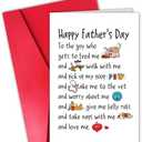 Pack of 6, CSMOSJgreetings Cute Father’s Day Card from the Dog, Dog Daddy Fathers Day Card from Daughter Wife, Happy Fathers Day to the Guy Who Gets to Feed Me