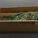 2 Pack 4FT Small Mini Pre-Lit Christmas Trees Potted Artificial with 160 Lush Branch Tips 100 LED Warm Lights, Pine Cones and Berries for Holiday Xmas Gift Home Decor, 8-Mode Timer Battery Box