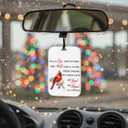 4 Pcs Cardinal Christmas Car Air Freshener Cardinal Memorial Air Freshener for Cars Hanging Memorial Christmas Car Accessories Decor Decorations Gifts for Women