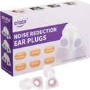 Elate Fashionable Customizable Silicone Ear Plugs with 3 Interchangeable Color Rings - Stylish Hearing Protection for Sleep, Study, Travel, Autism, ADHD, Concerts & Swimming - White