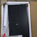 24" Night Stand Fluted Nightstand with Charging Station End Table 2 Drawers Storage, Large Modern Wood Wide Bedside Stand Side Table for Bedroom, Home Office Black Brown