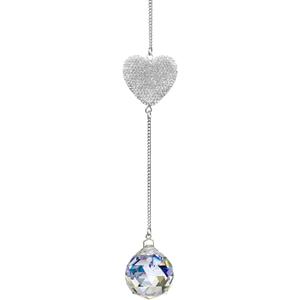 Sympathy Gifts for Loss of Loved One Crystal Ball Suncatcher, Bereavement Memorial Gifts for Loss of Father Mom Dad Son Daughter Husband Brother Grandmother,Rainbow Maker Sun Catcher (White)