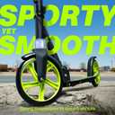 JOVA ZIFFY Scooter for Kids with Hand Brake, Foldable Kick Scooter for Ages 6-12, Lightweight Scooter for Boys with 4 Adjustable Heights, ABEC9 Bearings, Supports Up to 220 lbs