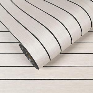 VEELIKE Wide White Oak Wood Slat Wall Panels Peel and Stick 3D Wood Panel for Interior Wall Decor Ceiling TV Backdrop 30''x118'' Self Adhesive Foam Acoustic Slat Roll for Bedroom Living Room Office RV