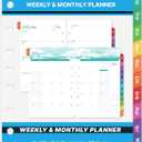 2026-2027 Planner Refills - A5 Planner Inserts with 7-Hole Punched, JUL 2026 - JUN 2027, 5-1/2" x 8-1/2", Planner Refills 2026-2027, A5 Binder Inserts, Weekly Monthly Planner 26-27 with Colorful Tabs