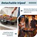 Electric Grill Outdoor Indoor Cooking,Smokeless BBQ,Portable Removeable Stand Grill, (YD301 Upgrade)