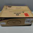 ZMISHIBO Low Profile Ceiling Fans with Lights, Flush Mount Modern Ceiling Fan and Remote Control, 23" LED Ceiling Fans, Stepless Dimmable 3 Colors and 6 Speeds (Black)