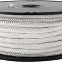 Artilife Flag Pole Rope 100 ft,5/16"(8mm) x 100 FT(30m) Wire Center Flagpole Rope,5/16 Braided Polyester Line with Steel Center Marine Grade