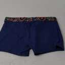 Arjen Kroos Mens Swim Briefs Square Leg Board Short Quick-Dry Swimwear with External Drawstring Stretch Beach Trunks (Medium, Navy Blue)