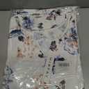 MISFAY Women's Summer Maxi Dress Ruffle Sleeve Long Beach Split Dresses with Pockets (XXL)