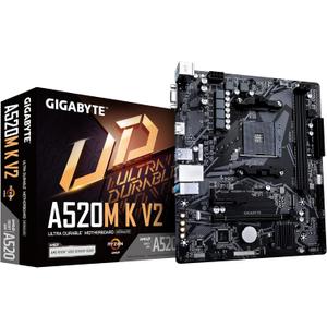 GIGABYTE A520M K V2 (REV. 1.0) CHIPSET AMD A520 AM4, MATX, DDR4 - A520M K V2 1.0 MAE Card