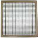 HVAC Premium 20" X 25" or 25" X 20" Heavy Duty Walkable Floor Grille - Fixed Blades Air Grille - Brown [Outer Dimensions: 21.75 X 26.75]