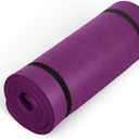 CAP High Density Exercise Mat with strap, 74"x24"x1" - Wine