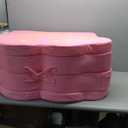 Foldable Portable Toddler Travel Bed,Toddler Floor Bed with Washable Cover for Kids,Soft and Safe (Pink)