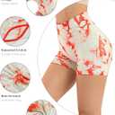 GILLYA Workout Shorts for Women 3.6" Scrunch Butt Lifting High Waisted Seamless Biker Shorts for Running Gym Yoga (L)