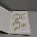 Wall Hook for Hanging Coats - Stainless Coat Hook 5 Pack Wall Mount for Backpack, Bag, Keys and Towel, Double Hook in Closet, Entryway, Door, Bathroom and Farmhouse, Hold Up to 22Lbs, Gold.