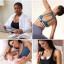 Momcozy Nursing Bras for Breastfeeding, FB011 Low-Impact Nursing Sports Bra Support Maternity Pregnancy Padded Wireless Bra (Black, L)