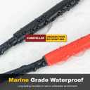 CUBEFELLER® 3:1 Ratio 1/2 Inch (12.7mm) Clear Heat Shrink Tubing - 4ft (1.22M Total Length), Marine Grade Waterproof Adhesive Lined, Insulation Sealing Oil-Proof Wear-Resistant,CFET0412C