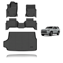 Floor Mats & Cargo Liner for 2025 Toyota 4Runner 5 Seats(Not fit Hybrid),All Weather Protection TPE Floor Liners Front& Rear Row Full Set Accessories Black