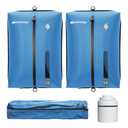 YEEKORO Vacuum Bag for Travel, Professional IPX8 Waterproof Reusable Vacuum Compression Bags for Travel Suitcases, Durable Space Saver Bag(2 PACK,With Pump)