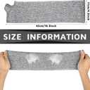 Bencailor 2 Pair Cut Resistant Leg Sleeves Anti Bite Scratch Protective Leg Protectors Sleeves for Safety Guard for Women (Gray)