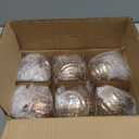 Threan 6 Pcs Large Vintage Mercury Glass Christmas Ornaments 3.15" Hanging Christmas Ball Ornaments Antique Embossed Ball Decorations for Xmas Tree Garland Wreath Holiday Decor(Brown, Twist)