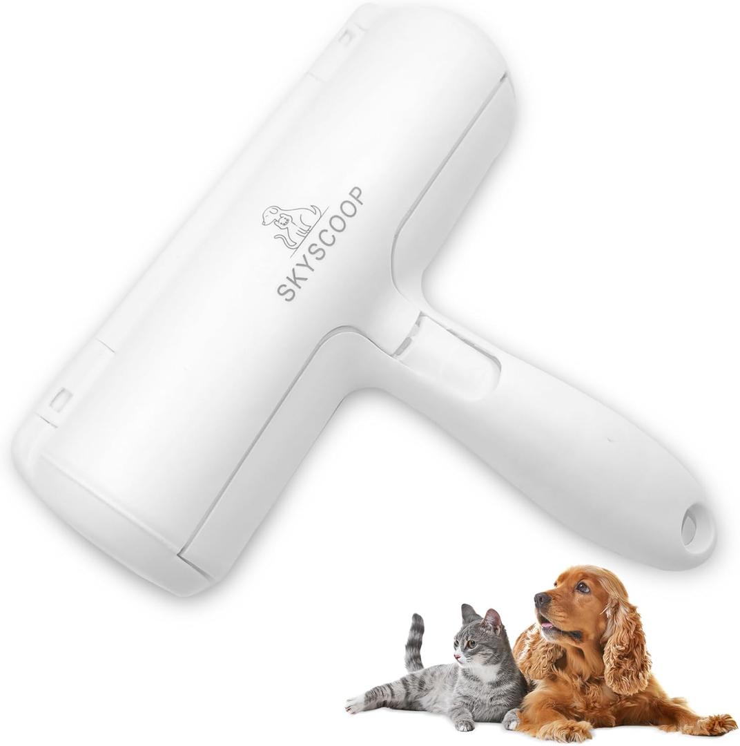 Pet Hair Remover and Reusable Lint Roller - for Furniture, Couch, Car, Clothes, Beds, Linen - Cat and Dog Hair Remover - Versatile, Portable, Easy to Clean.