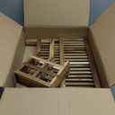 Bamboo Dish Drying Rack with Utensil Holder, 2 Tier Collapsible Dish Rack for Kitchen Counter, Large Folding Drying Holder, Dish Drainer, Kitchen Organizers and Storage