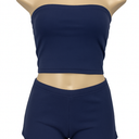 Tops and Shorts, 2 pieces, Dark Blue, Large